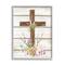 Stupell Industries Spiritual Easter Cross Spring Blossoms Framed Giclee Art